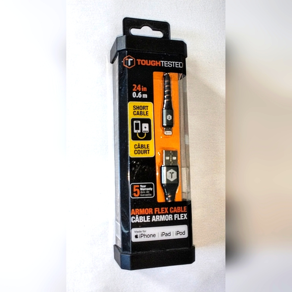 Tough-Tested Mizco TTAMC2IP5 2-Foot Armor Flex Super Durable Cable